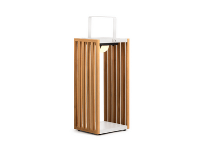 Gate Outdoor Solarlampe aus Teakholz - Groß