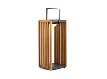 Gate Outdoor Solarlampe aus Teakholz - Groß