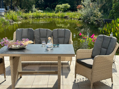 Walkerhill Polyrattan Garten-Garnitur 5-Personen