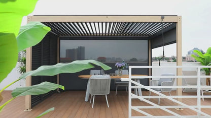 Skypergs Plus Pergola Aus Aluminium Mit Doppelten Lamellen